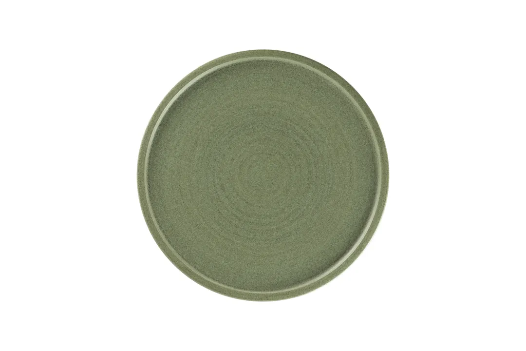 RAK Porcelain EACP28SDG - 11" Round Coupe Ceramic Plate, Dark Green, Dishwasher Safe - 6/Case
