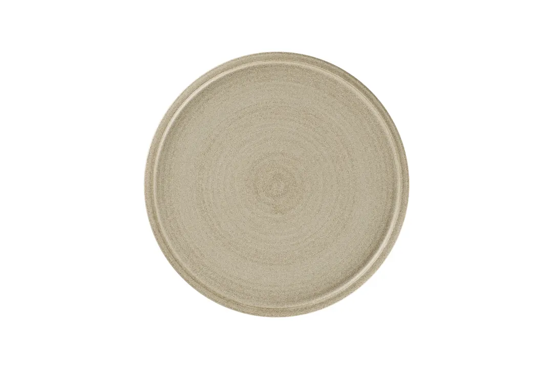 RAK Porcelain EACP28SGE - 11" Round Coupe Ceramic Plate Grey Microwave Dishwasher Safe - 6/Case