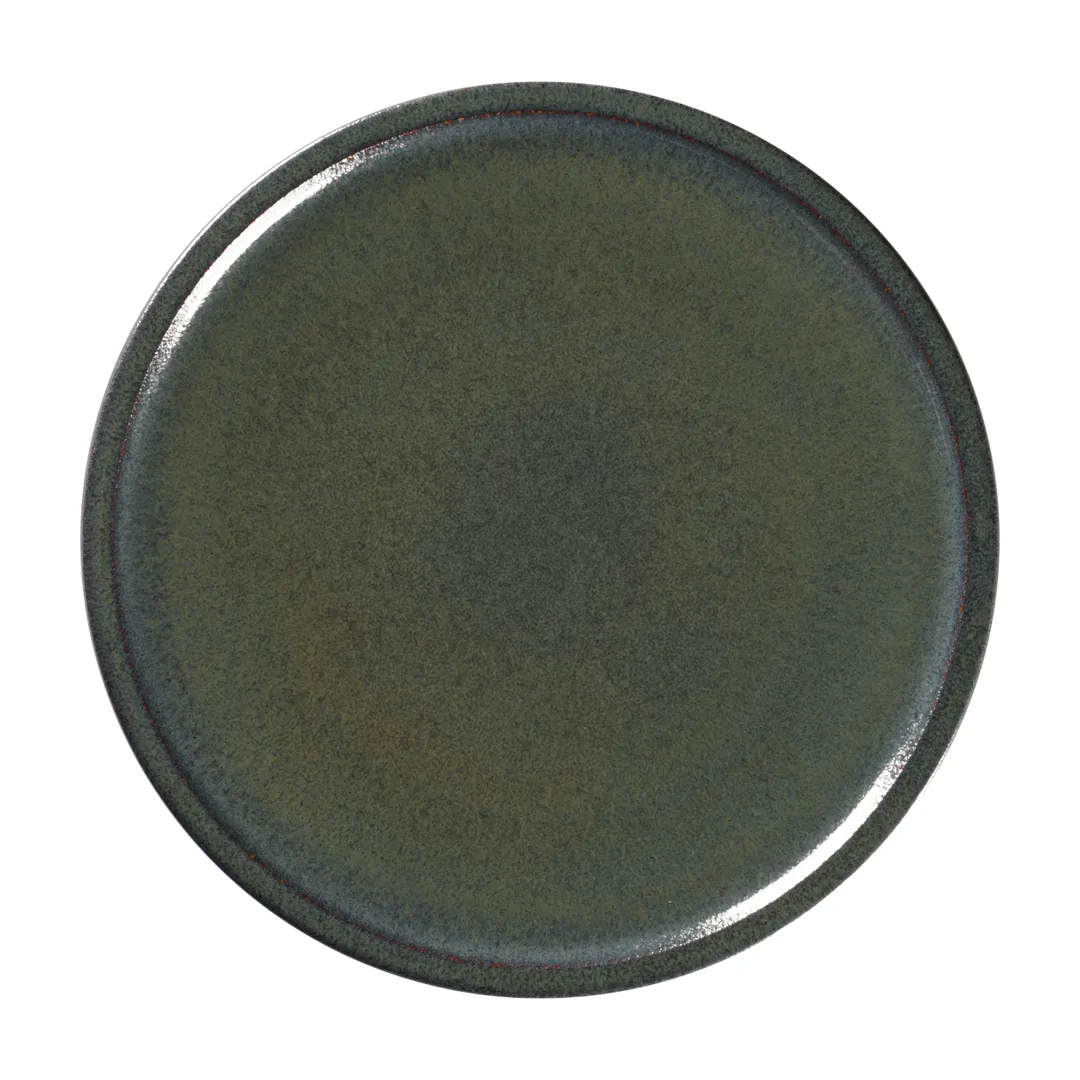 RAK Porcelain EACP32CA - 12.6" Round Coupe Plate, Porcelain, Caldera, Oven Safe - 6/Case