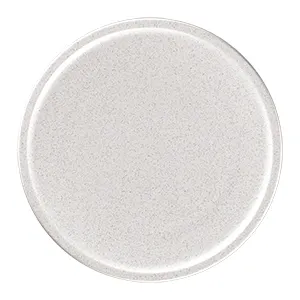 RAK Porcelain EACP32CL - 12.6" Round Flat‑Edge Coupe Porcelain Plate, Oven‑Microwave Safe, 6/Case