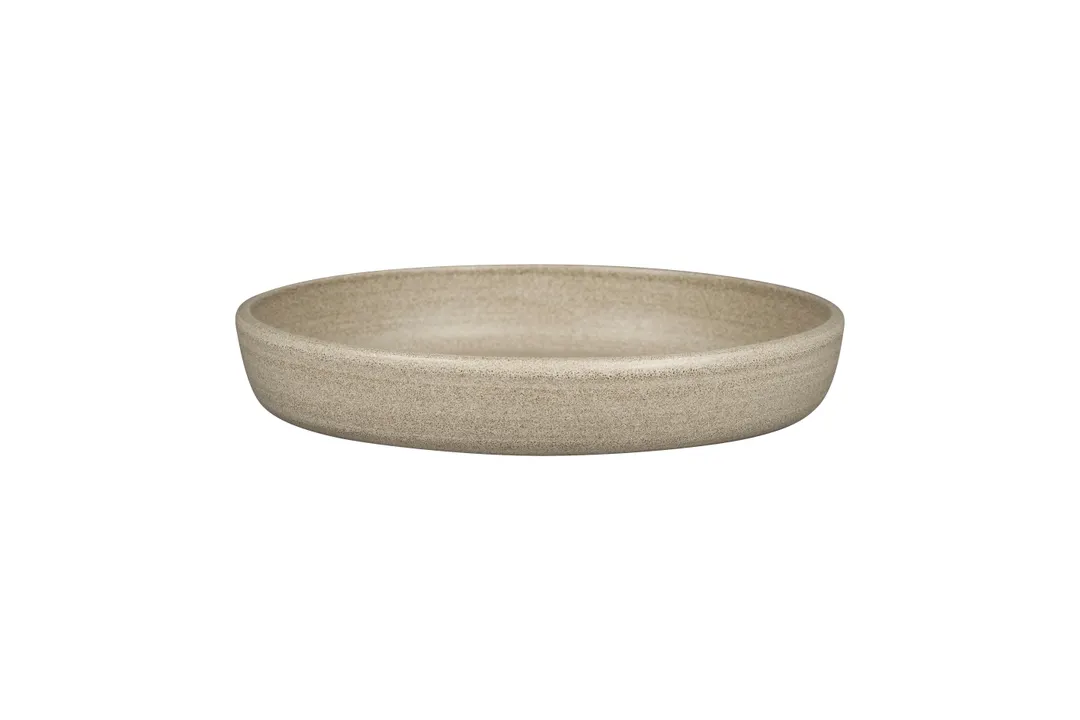 RAK Porcelain EADC24SGE - 9.45" Round Deep Coupe Plate, 42.45 oz Grey Ceramic, Safe - 2/Case