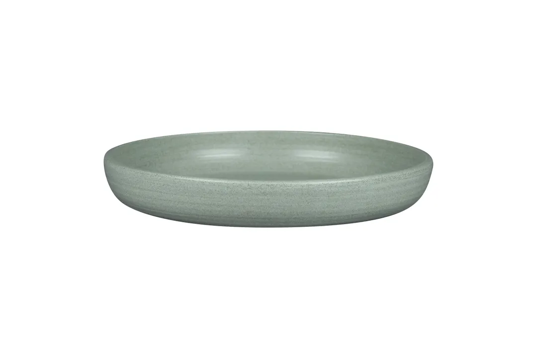 RAK Porcelain EADC26SAQ - 10.15" Round Plate, 51 oz Aqua Green Stoneware, Dishwasher Safe - 2/Case