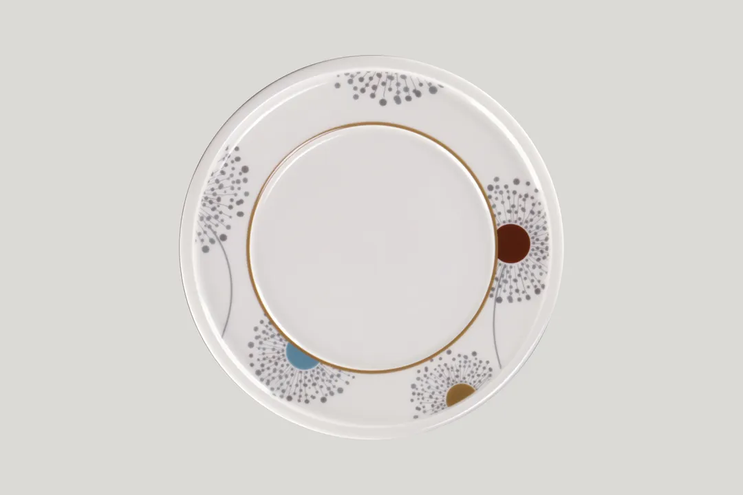 RAK Porcelain EAFP28D208 - 11" Round Flat Rim Plate, Porcelain Ivoris, Ease Plate, 12/Case