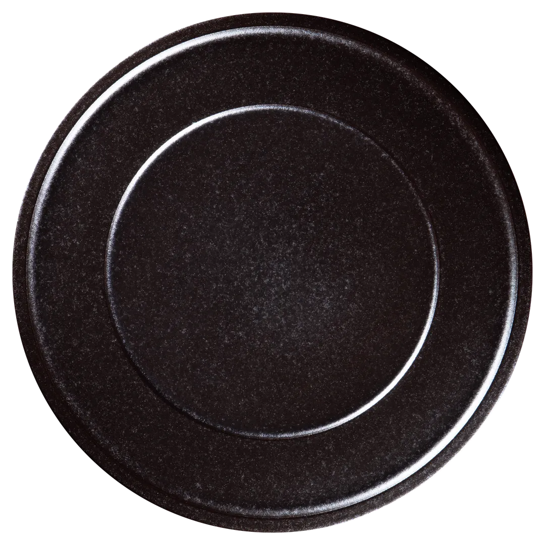 RAK Porcelain EAFP32FG Ease Plate, 12.6" Round Flat Edge Wide Rim Porcelain, Dishwasher Safe - 6/Case