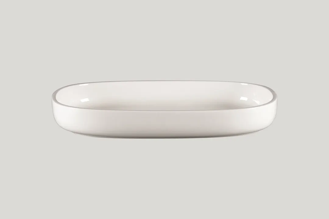 RAK Porcelain EAOD33 - Oval White Bowl, 9" (23 cm) 65.95 oz, Freezer/Oven/Microwave/Dishwasher Safe - 2/Case