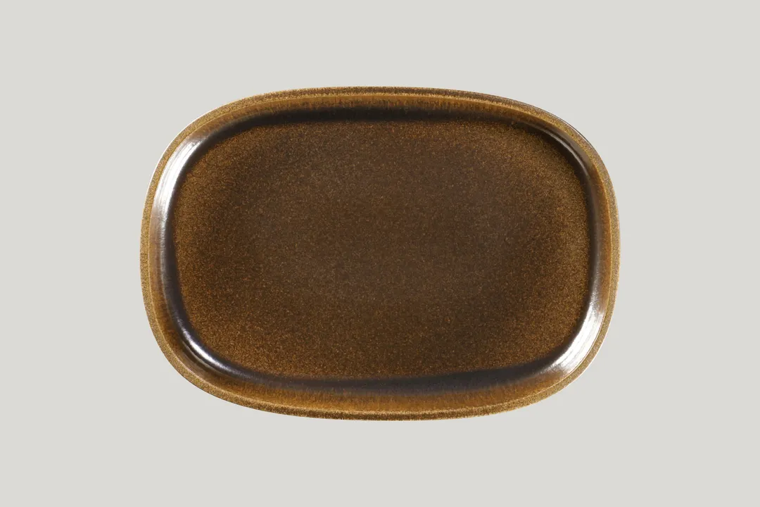RAK Porcelain EAOD33RT - Oval 9" Deep 65 oz Porcelain Bowl, Rust, Oven Microwave Safe - 2/Case