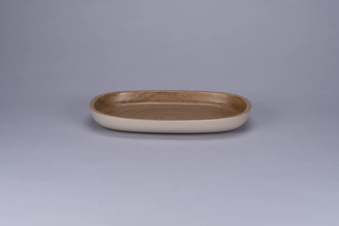 RAK Porcelain EAOP23SAB - Oval China Plate 10.3" x 7.0", Ceramic, Brown, Microwave Safe - 12/Case