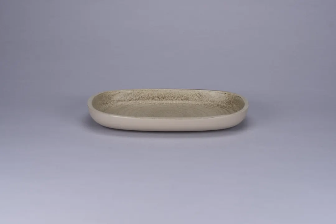 RAK Porcelain EAOP23SBI Oval Plate, 10.3" x 7.0" Stoneware, Microwave & Dishwasher Safe - 12/Case