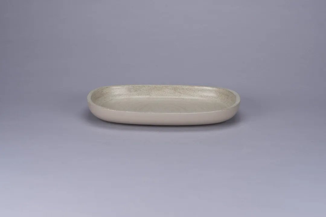 RAK Porcelain EAOP23SGE - Oval Plate, 10.3" x 7.0" Ceramic Grey, Microwave Safe - 12/Case