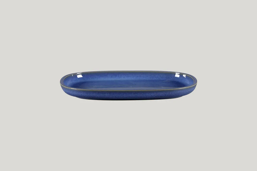 RAK Porcelain EAOP26CO Oval Plate, 7.1" Diameter, Coupe Deep Rim, Porcelain, Oven Safe - 6/Case