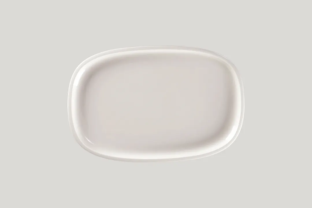 RAK Porcelain EAOP30 - Oval Ease Plate 7.85" Porcelain, Deep Rim, Fridge/Freezer/Oven Safe - 6/Case