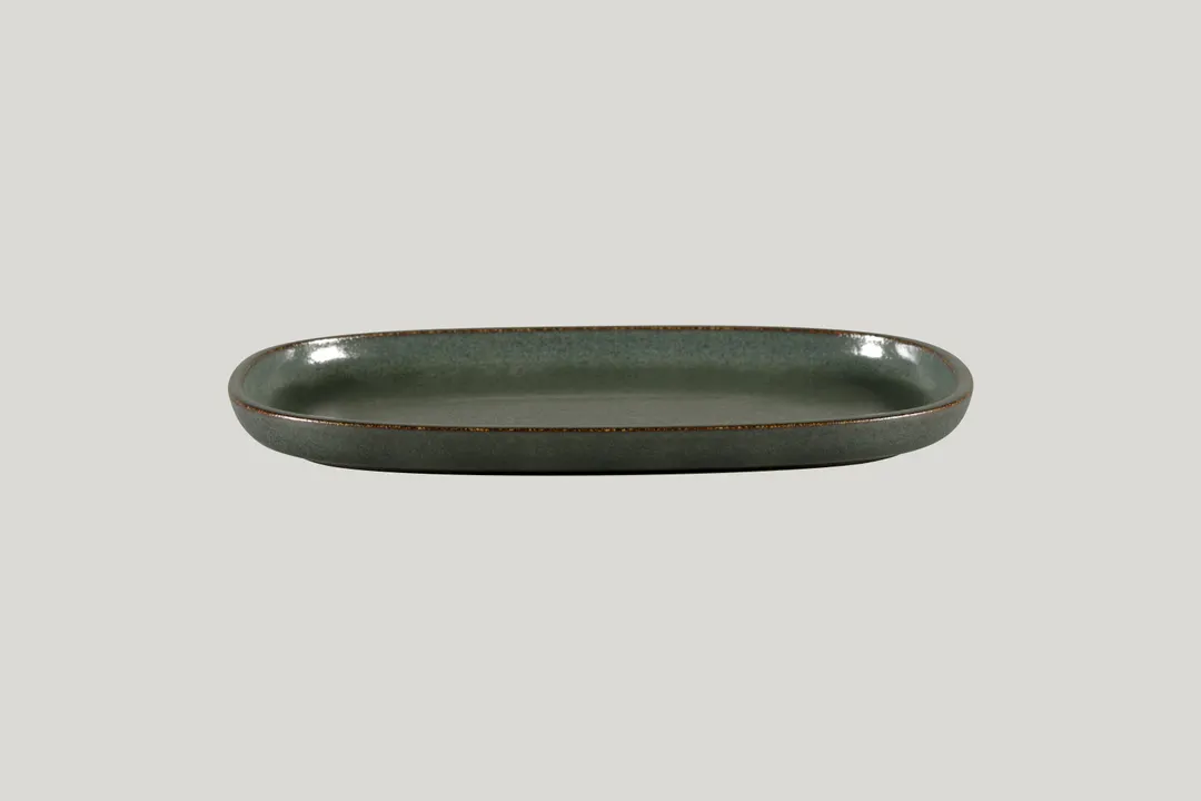 RAK Porcelain EAOP30CA Oval Ease Plate 7.85" Diameter Coupe Deep Rim Porcelain - 6/Case