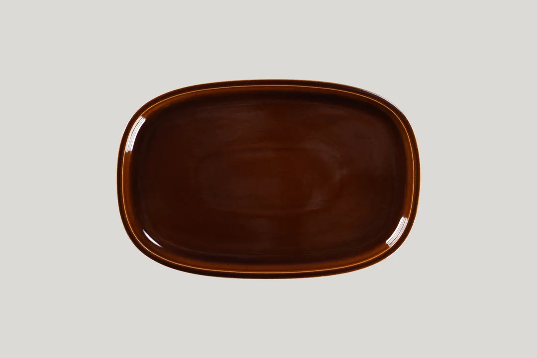 RAK Porcelain EAOP30HO Oval Ease Plate 7.85" Diameter Honey, Oven Microwave Safe - 6/Case