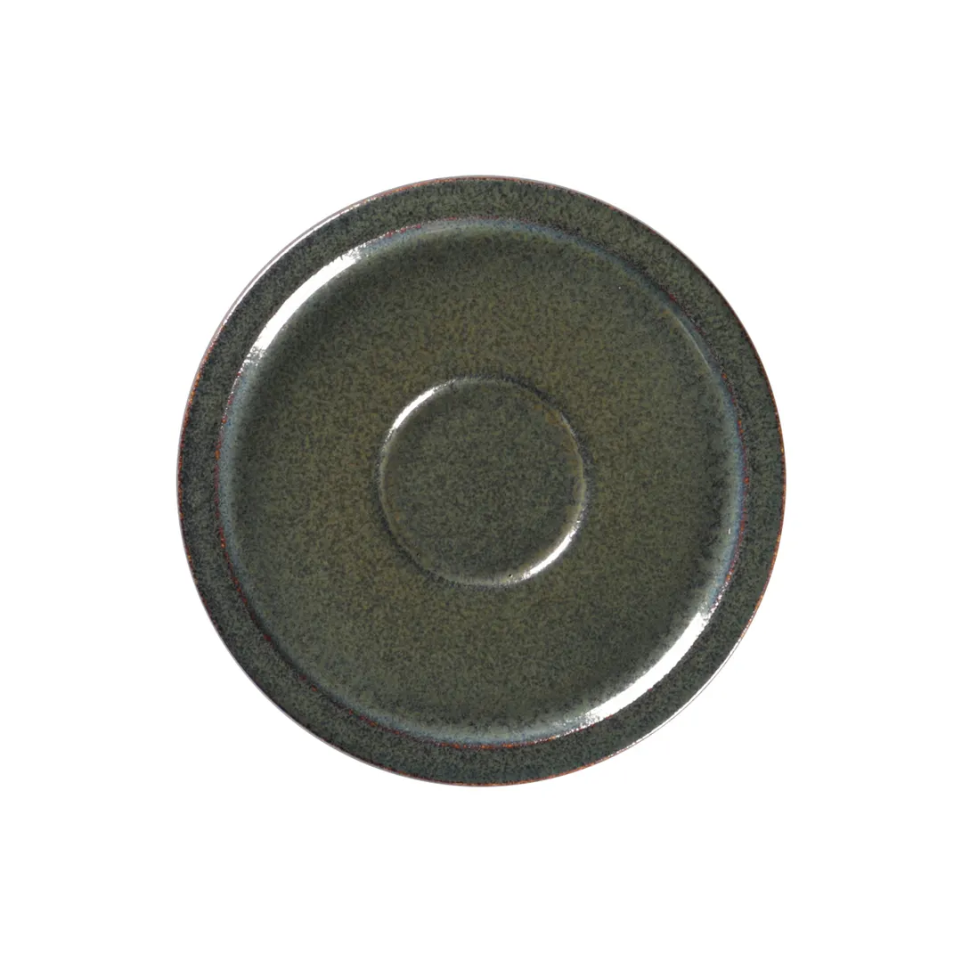 RAK Porcelain EASA13CA - 4.9" Round Porcelain Saucer for Espresso, Oven, Microwave Safe - 12/Case