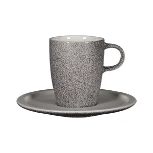 RAK Porcelain EASA13DU - Round 4.9" Porcelain Espresso Saucer, Oven Microwave Safe, - 12/Case