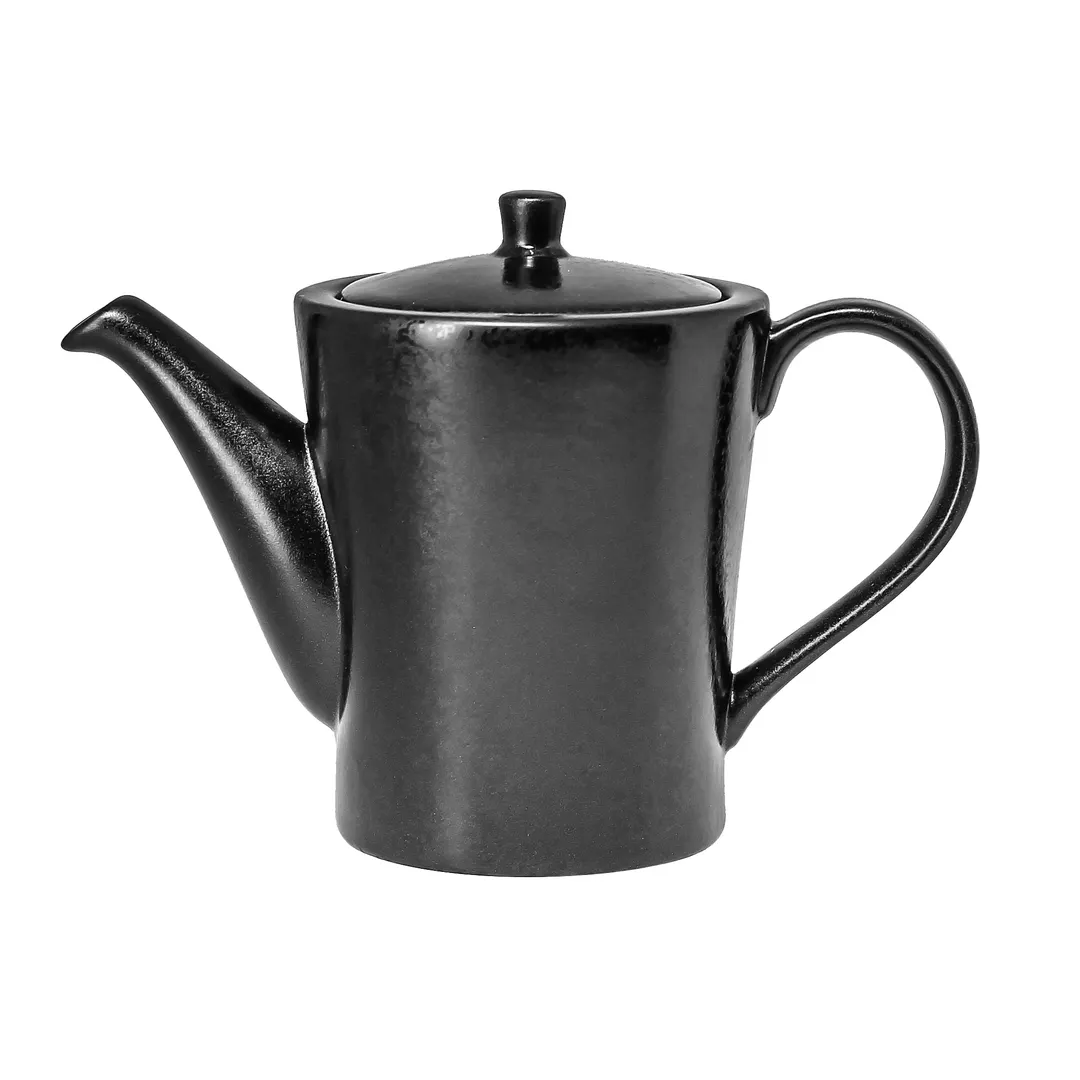 RAK Porcelain EDCP35 Coffee Pot, 11-7/8" Height, 11.9 oz Porcelain with Lid, Dishwasher Safe - Case