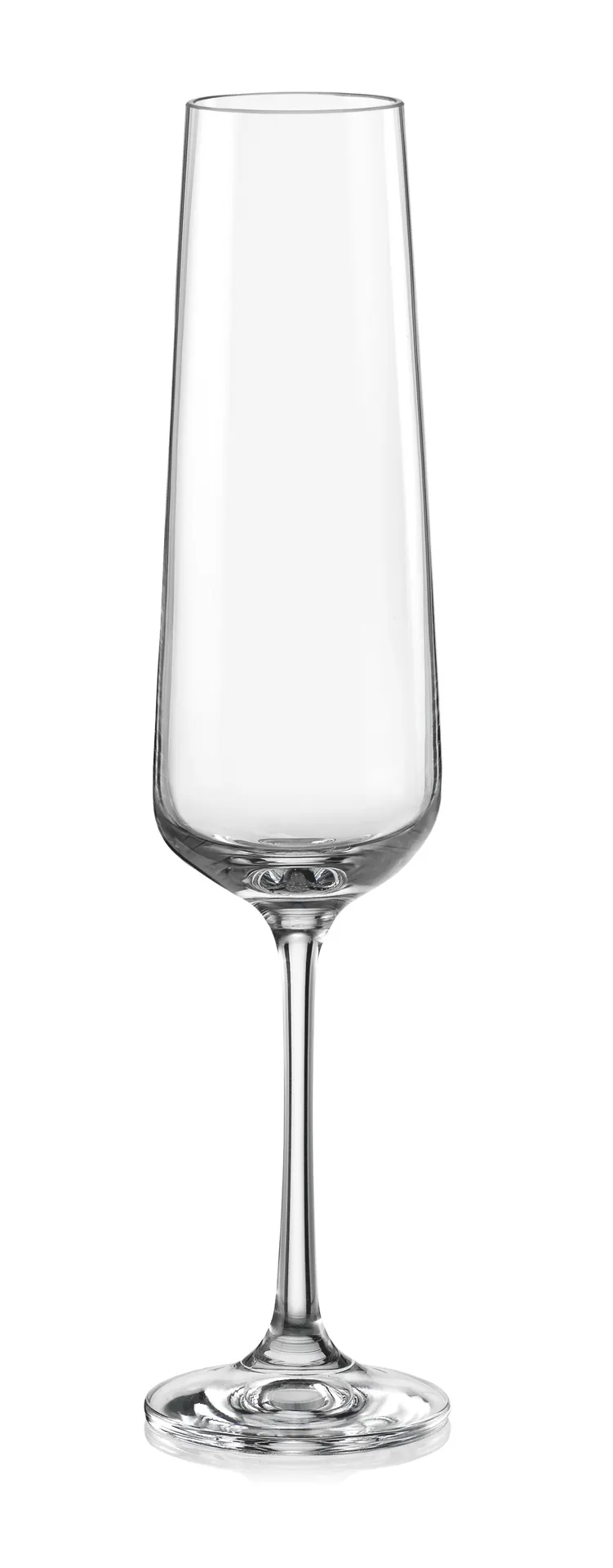 RAK Porcelain EDGFLT06 - Demure Flute, 6.8 oz Capacity, 2.4"×9.8" Size, Tempered Rim, Glass - 24/Case