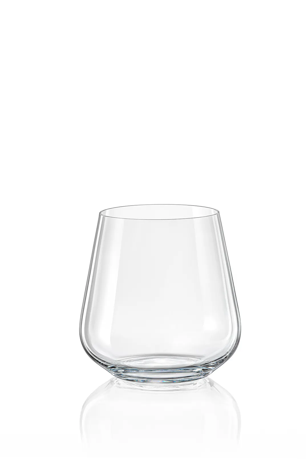 RAK Porcelain EDGRKS09 Rocks Glass, 9.8 Oz, 3.5"D x 3.5"H Round Clear Glass, Tempered Rim - 24/Case