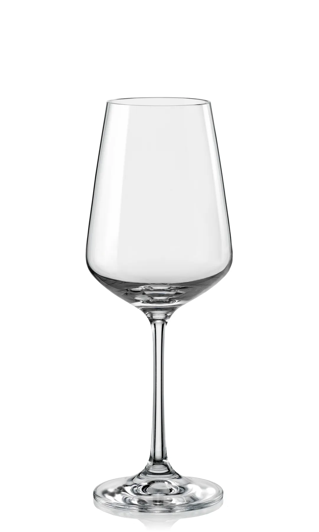 RAK Porcelain EDGWHT09 - White Wine Glass, 8.5 oz (3.1"x8.5"), Stemmed Tempered Glass - 24/Case