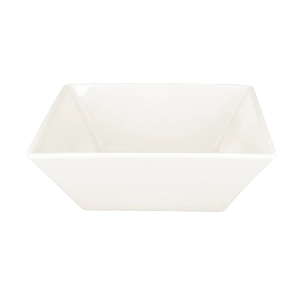RAK Porcelain EDSB70IV - Square Nano Salad Bowl, 7" (7-7/8"), 47 oz Porcelain - 12/Case