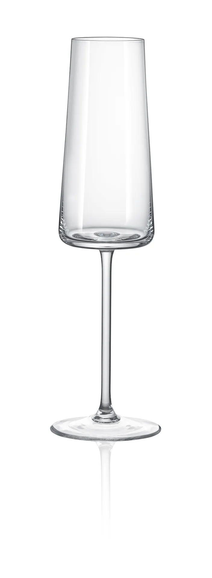RAK Porcelain ENEFLT06 Energy Flute Champagne Wine Glass, 6 oz, 2.6" x 9" Stem, Tempered Glass - 24/Case