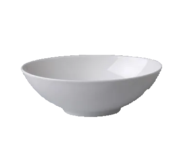 RAK Porcelain FDBO16 - Oval White Porcelain Salad Bowl 6" Diameter, Dishwasher Safe - 6/Case