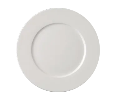 RAK Porcelain FDFP22 - 8½" Round Flat Edge Porcelain Plate, White, Dishwasher Safe - 12/Case