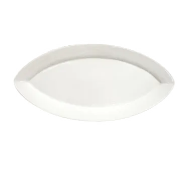 RAK Porcelain FDOP40 Oval Platter, 15.75" x 7.63", White, Dishwasher Microwave Safe - 12/Case