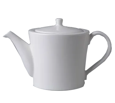 RAK Porcelain FDTP40 - White Porcelain Fine Dine Teapot, 13.5 oz, With Lid, Dishwasher Safe - Case
