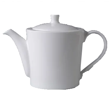 RAK Porcelain FDTP80 - Fine Dine White Porcelain Teapot, 33 oz (≈1 qt) with Lid, Dishwasher & Microwave Safe - Case