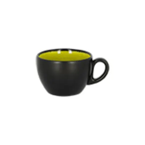 RAK Porcelain FR116C08GR Fire Espresso Cup, 2.7 oz (2.55" Dia.), Green, Oven Safe - 12/Case