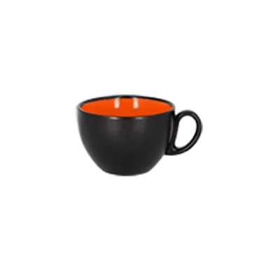 RAK Porcelain FR116C45OR Breakfast Cup 15.2 oz (4.7") Orange Porcelain Oven/Microwave Safe - 12/Case