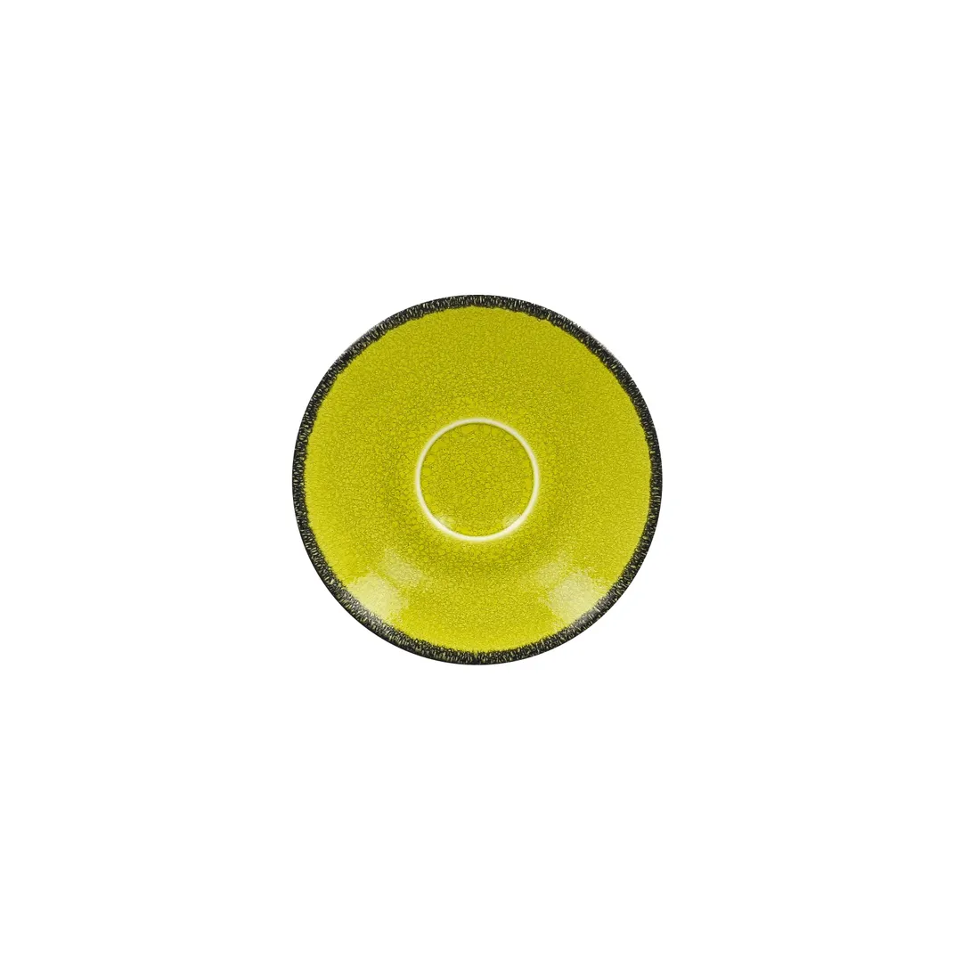 RAK Porcelain FRCLSA13GR Saucer, 5.1" Round Green Porcelain, Oven & Microwave Safe - 12/Case