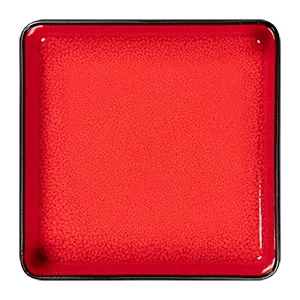 RAK Porcelain FRFTSDP16R - Square Deep Bowl, Red Fire Porcelain, 6" x 6", 37 oz, General Use - 4/Case