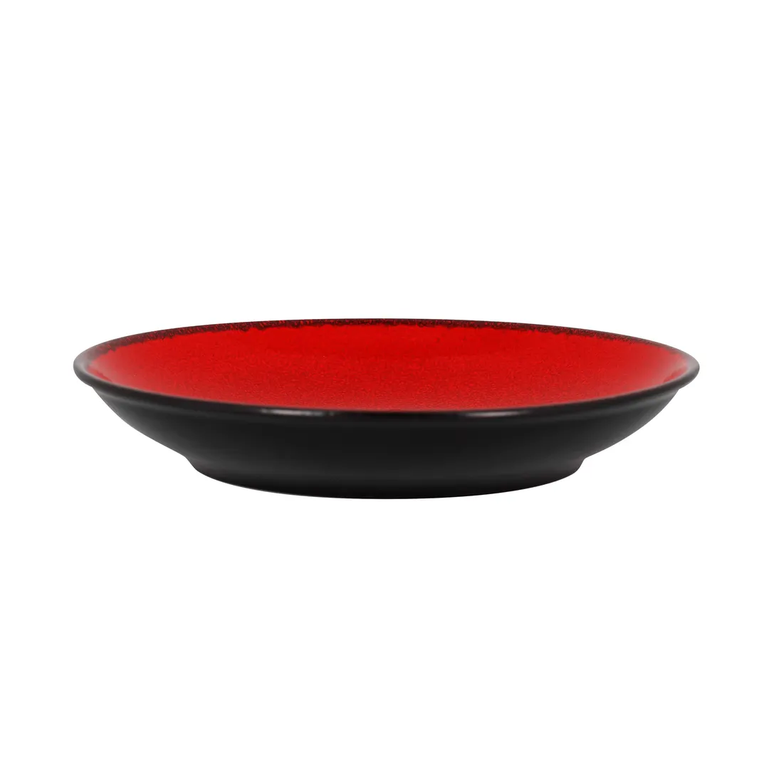 RAK Porcelain FRNNDP28RD - 11" Round Deep Bowl, 42 oz, Red, Oven Microwave Dishwasher Safe - 12/Case