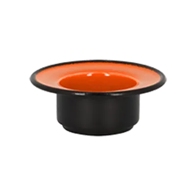 RAK Porcelain FRNOSA1OR Saucer 3.95" Round Orange Porcelain, Fridge/Freezer/Oven Safe - 12/Case