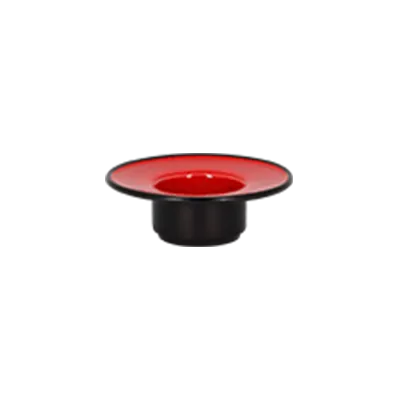 RAK Porcelain FRNOSA1RD - 3.95" Red Round Fire Saucer, 3" Dia, Oven Safe - 12/Case
