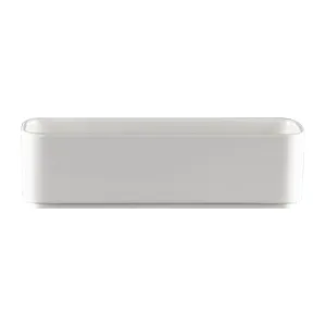 RAK Porcelain FTRTD24 - Rectangular Fractal Plate, 9" x 3.35" (26 oz) Porcelain Bowl - 6/Case