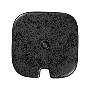 RAK Porcelain FTSU23LDBM - Fractal Sugar Bowl Lid, 3.15" L x 3.15" W, Porcelain Black Matte, 12/Case
