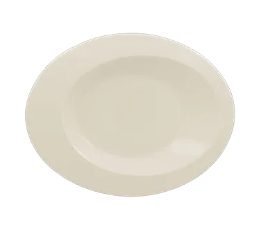RAK Porcelain GIOD24 - Oval Giro Plate 9.5" x 7.5", Rolled Edge Porcelain, Oven Safe - 12/Case