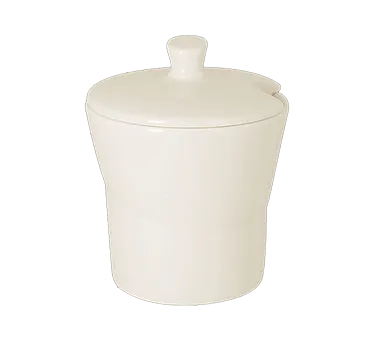 RAK Porcelain GISU01 - 8 Oz Sugar Bowl with Lid, Shock‑Resistant Porcelain, Oven Safe - 12/Case