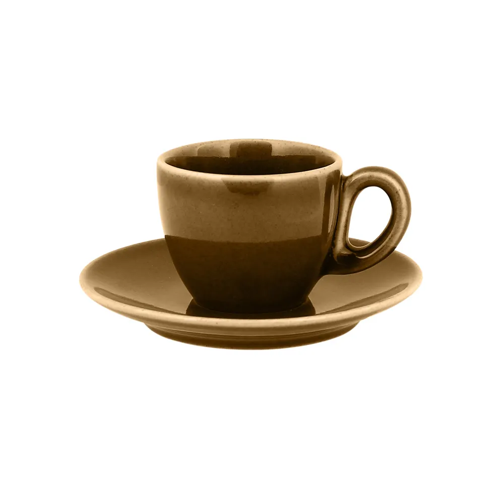RAK Porcelain GN116C08CA - Espresso Cup 2-3/4 oz, 2-9/16" Dia x 2-1/8" H, Caramel, Safe - 12/Case
