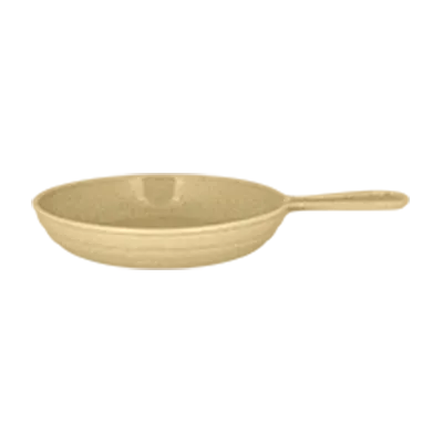 RAK Porcelain GNCFPN24CB 40 oz Cream Brûlée Porcelain Fry Pan, 9‑¼" Diameter Round Server - 6/Case
