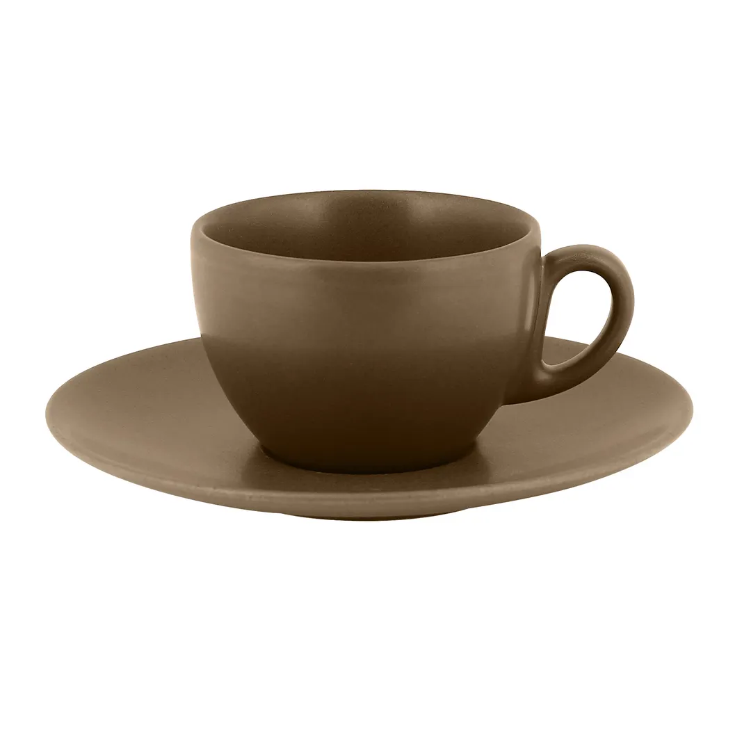 RAK Porcelain GNCLSA02CR Genesis Mat Round Saucer 6-3/4" Dia Porcelain Microwave Safe - 12/Case