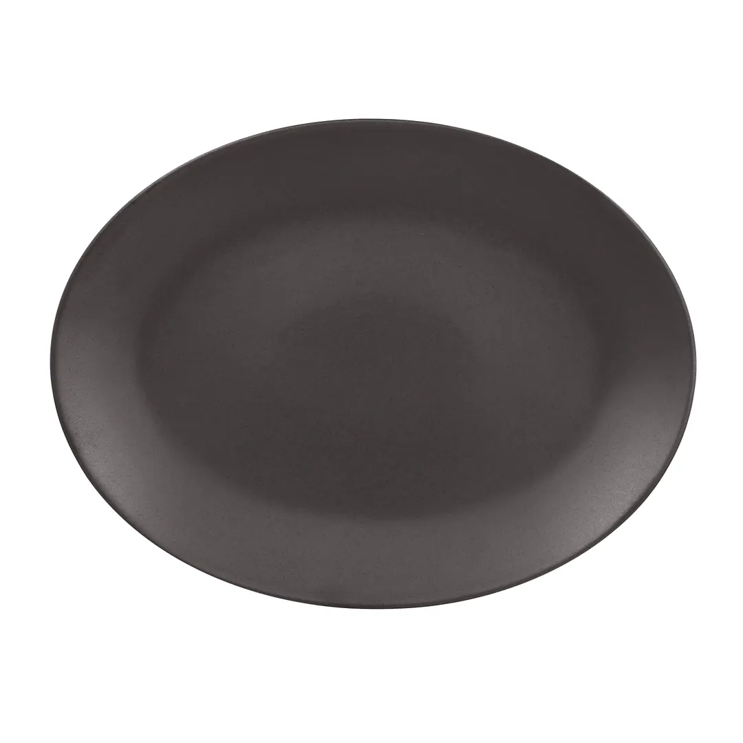 RAK Porcelain GNNNOP36CO Genesis Oval Platter, 14"-1/8 x 10"-5/8, Porcelain, Dishwasher Safe - 6/Case