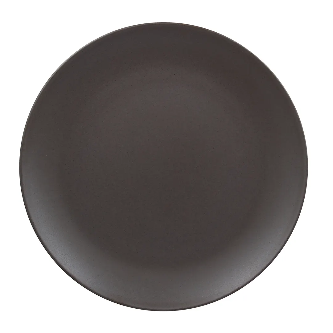 RAK Porcelain GNNNPR29CO Mat Plate, 11-3/8" Round Coupe Rim, Porcelain, Dishwasher Safe - 12/Case