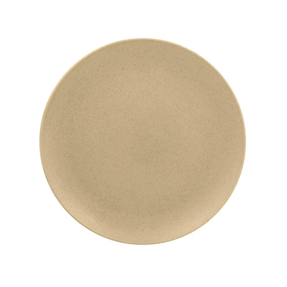 RAK Porcelain GNNNPR31AL Round Plate, 12"¼ Diameter, Flat Coupe Rim, Porcelain Finish - 6/Case