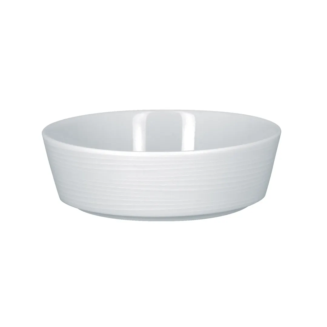 RAK Porcelain HMPASBW12 - Round China Bowl, 4" Dia x 1-7/16" H, 11 oz, White Porcelain - 12/Case
