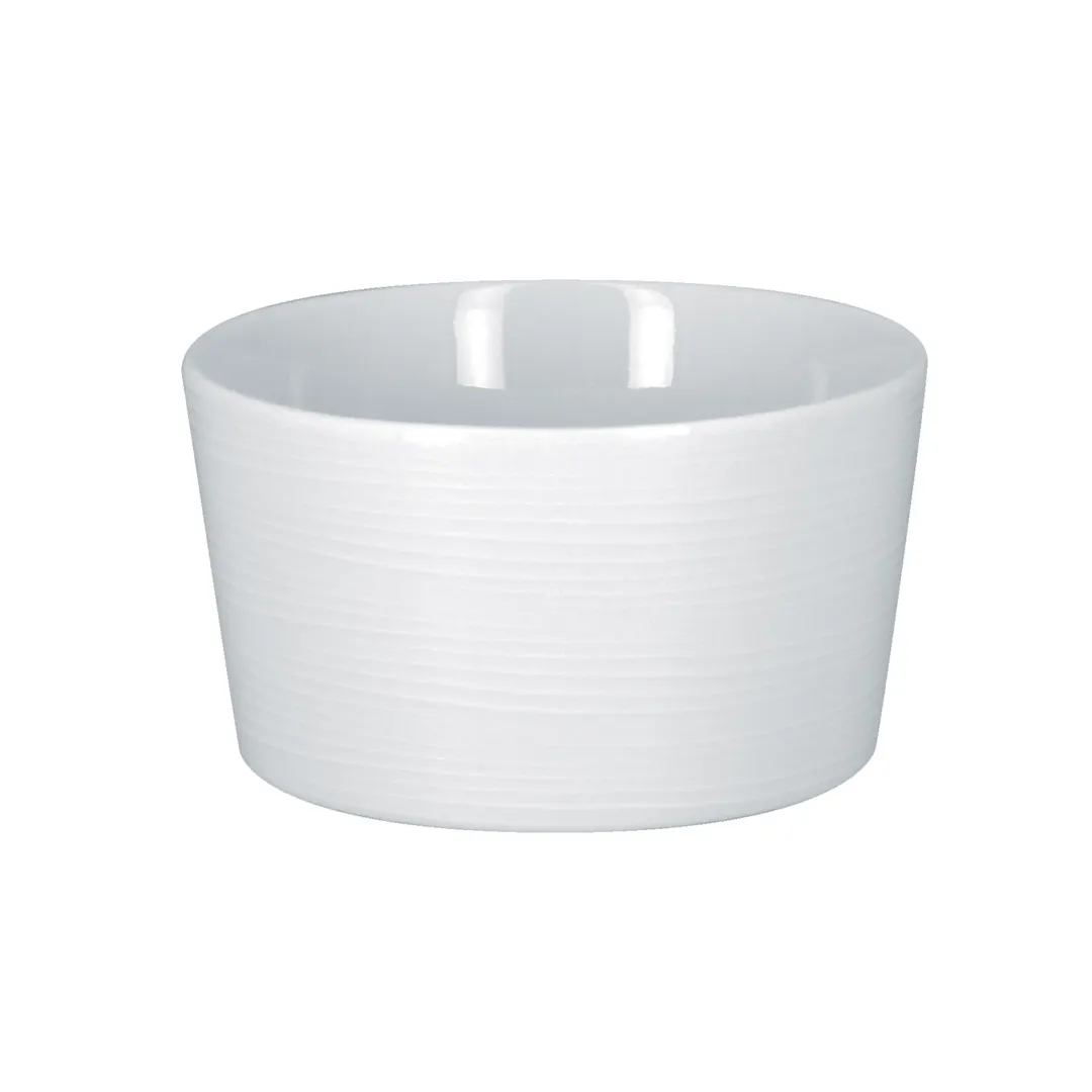 RAK Porcelain HMPASCS01 Round Soup Bowl, 10‑Ounce, White Porcelain, Oven‑Microwave Safe - 12/Case