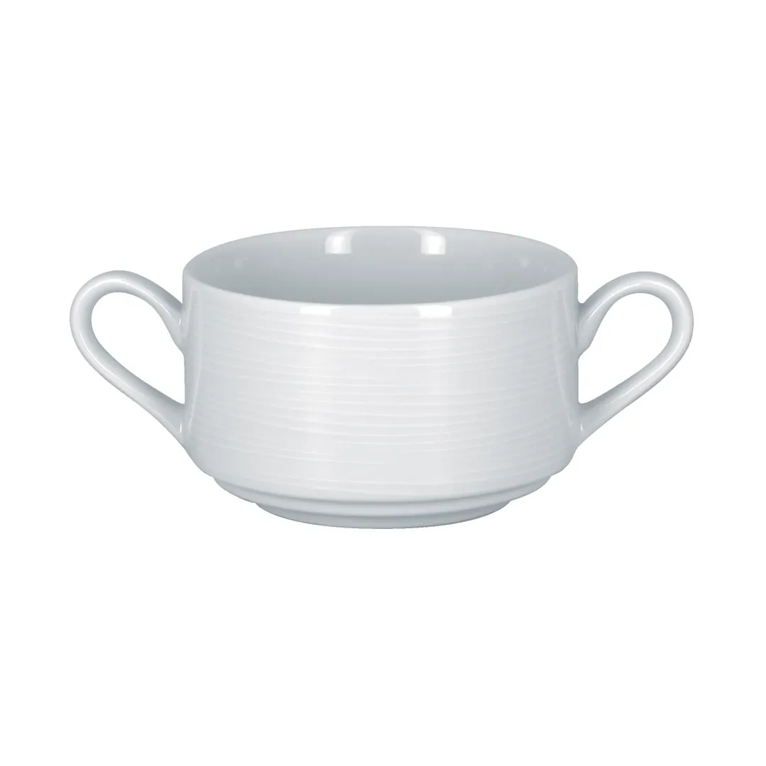 RAK Porcelain HMPASCS02 Soup Cup, 10-1/8 oz Porcelain White, Oven/MW/Freezer Safe - 12/Case